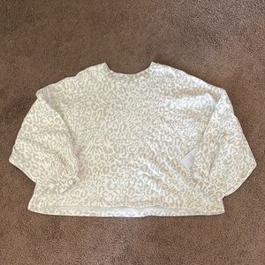 Time and Tru Leopard Print Sweatshirt